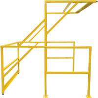 Barri&egrave;re de s&eacute;curit&eacute; pour mezzanine, 70" lo x 77" ha, 78" &eacute;lev&eacute;e, Jaune O-Max