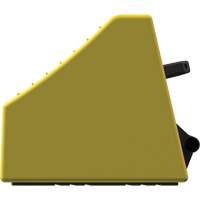 Checkers Safety Heavy-Duty Ultra Class Mining Wheel Chock, HDPE, Yellow, 14-1/2" W x 17-1/2" D x 16" H O-Max