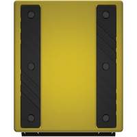 Checkers Safety Heavy-Duty Ultra Class Mining Wheel Chock, HDPE, Yellow, 14-1/2" W x 17-1/2" D x 16" H O-Max