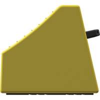 Checkers Safety Heavy-Duty Ultra Class Mining Wheel Chock without Bracket, HDPE, Yellow, 14-1/2" W x 17-1/2" D x 16" H O-Max