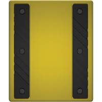 Checkers Safety Heavy-Duty Ultra Class Mining Wheel Chock without Bracket, HDPE, Yellow, 14-1/2" W x 17-1/2" D x 16" H O-Max