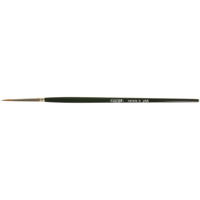 Artist Paint Brush, 3/32" Brush Width, Red Sable, Wood Handle O-Max