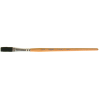 One Stroke Paint Brush, 3/8" Brush Width, Ox Hair, Wood Handle O-Max