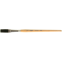 One Stroke Paint Brush, 1/2" Brush Width, Ox Hair, Wood Handle O-Max