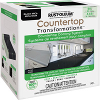 Countertop Transformations&reg; Mica Countertop Coating System, 1.42 L, Kit, Black Mica O-Max