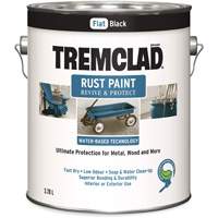 Peinture antirouille &agrave; base d'eau Tremclad, 3,78 L, Gallon, Noir O-Max