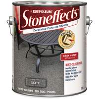 Stoneffects Decorative Concrete Coating, 3.4 L, Solvent-Based, Textured, Grey O-Max