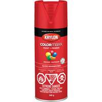 Appr&ecirc;t + peinture COLORmaxx, Rouge banni&egrave;re, Brillant, 12 oz, Canette a&eacute;rosol O-Max
