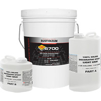 6700 100% Solids Decorative Epoxy, 3 gal., Epoxy-Based, High-Gloss, Grey O-Max