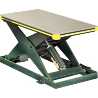 Hydraulic Backsaver Scissor Lift Table, Steel, 24" W x 48" L, 2000 lbs. Capacity O-Max