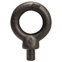 Machinery Eye Bolts, 3/8" Dia., 1-1/4" L, Uncoated Natural Finish, 1300 lbs. (0.65 tons) Capacity O-Max