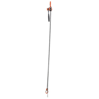 Mini Lever Hoist, 10' Lift, 1000 lbs. (0.5 tons) Capacity, Steel Chain O-Max