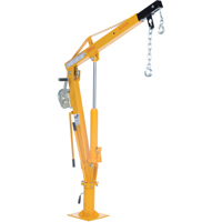 Winch Operated Truck Jib Crane, 1000 lbs. (0.5 tons) Capacity, 86-1/2" Max. Clearance O-Max