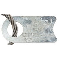 &eacute;lingue de levage &agrave; c&acirc;ble m&eacute;tallique - deux boucles O-Max