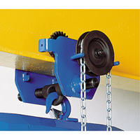 Chariot &agrave; avanc&eacute;e par chaîne Corso, 2000 lb (1 tonne) Capacit&eacute;, 2-1/3" - 8-2/3" O-Max