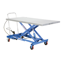 Table &eacute;l&eacute;vatrice &agrave; ciseaux hydraulique pneumatique, Acier, 63" lo x 31-1/2" la, Cap. 1000 lb O-Max