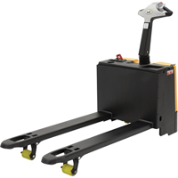 Fully Powered Electric Pallet Truck With  Scale, 3300 lbs. Cap., 48" L x 28.25" W O-Max