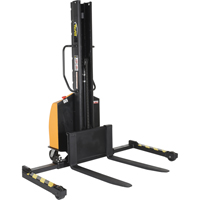 Gerbeur motoris&eacute; avec m&acirc;t &eacute;troit, Fonctionnement &eacute;lectrique, Capacit&eacute; 1500 lb, Lev&eacute;e max 63" O-Max