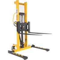 Gerbeur hydraulique manuel, Fonctionnement Pompe manuelle, Capacit&eacute; 2000 lb, Lev&eacute;e max 63" O-Max