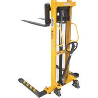 Gerbeur hydraulique manuel, Fonctionnement Pompe manuelle, Capacit&eacute; 2000 lb, Lev&eacute;e max 63" O-Max