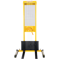Gerbeur manuel, Fonctionnement Treuil manuel, Capacit&eacute; 770 lb, Lev&eacute;e max 60" O-Max