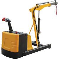 Electric Powered Floor Crane, 8.8' Lift, 1500 lbs. (0.75 tons), 44-1/4" Arm, 62-1/4" H O-Max