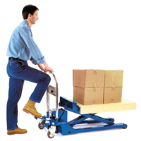 Low Profile Dandy Lift Scissor Lift Table, 37-1/10" L x 19-7/10" W, Steel, 1100 lbs. Capacity O-Max