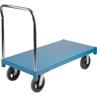 Heavy-Duty Platform Truck, 48" L x 24" W, 2000 lbs. Capacity, Rubber Casters O-Max