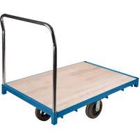Chariot &agrave; plateforme robuste, 48" lo x 24" la x Capacit&eacute; 2000 lb, Roues en Caoutchouc O-Max