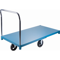 Chariot &agrave; plateforme robuste, 60" lo x 30" la x Capacit&eacute; 2000 lb, Roues en Caoutchouc O-Max
