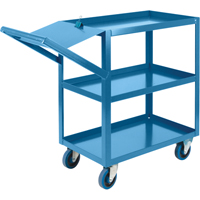 Chariots &agrave; cueillette, 36" h x 18" la x 46" p, 3 Tablettes, Capacit&eacute; 1200 lb O-Max