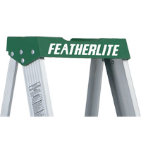 Commercial Duty Stepladders (2400 Series), 4', Aluminum, 225 lbs. Capacity, Type 2 O-Max