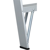 Commercial Duty Stepladders (2400 Series), 4', Aluminum, 225 lbs. Capacity, Type 2 O-Max