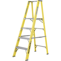 Industrial Heavy-Duty Platform Stepladders (6500 Series), 8', 300 lbs. Cap. O-Max