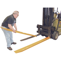 Rallonges de fourches, 63" l x 7" la, Pour des largeurs de fourches 6" O-Max