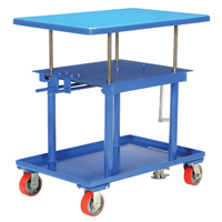 Hydraulic Lift Table, 24" L x 36" W, Steel, 2000 lbs. Capacity O-Max
