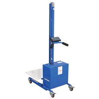 Gerbeur &agrave; plateforme &agrave; &eacute;l&eacute;vation rapide, M&eacute;canisme &eacute;lectrique, Capacit&eacute; de 175 lb, Levage max de 57" O-Max