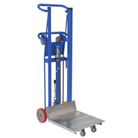 Gerbeur &agrave; plateforme hydraulique, M&eacute;canisme Pompe au pied, Capacit&eacute; de 750 lb, Levage max de 52" O-Max
