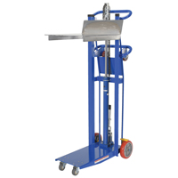 Gerbeur &agrave; plateforme hydraulique, M&eacute;canisme Pompe au pied, Capacit&eacute; de 750 lb, Levage max de 52" O-Max