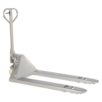 Pallet Truck, Stainless Steel, 48" L x 27" W, 5500 lbs. Capacity O-Max
