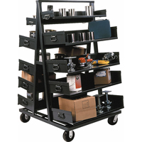 Chariots Adjust-A-Tray, 30" x 38" x 64", Capacit&eacute; 2500 lb O-Max