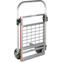 Four Wheel Folding Platform Truck, Aluminum, 750 lbs., 31" L x 23-1/4" W, 39" High O-Max