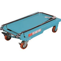 Heavy-Duty Hydraulic Scissor Lift Table, 27-1/2" L x 17-3/4" W, Steel, 330 lbs. Capacity O-Max