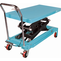 Heavy-Duty Hydraulic Scissor Lift Table, 48" L x 24" W, Steel, 1545 lbs. Capacity MJ526 | O-Max