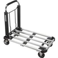 Foldable Platform Trucks, Aluminum, 300 lbs., 28" L x 16" W, 32" High O-Max