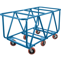 Chariot &agrave; plateforme pour mat&eacute;riaux de construction, 60" x 30" x 33", Capacit&eacute; 2500 lb O-Max