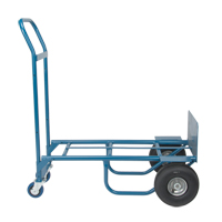 Convertible Deluxe Hand Truck, Steel, 800 lbs. Capacity O-Max