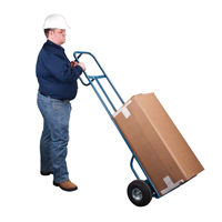 Diable haut de luxe, Prise En P, Acier, Hauteur de 72", Capacit&eacute; 700 lb O-Max