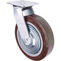 Caster, Swivel, 8" (203.2 mm), Polyurethane, 1000 lbs. (453.6 kg.) O-Max