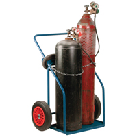 Chariots pour bouteilles de gaz, Roues Caoutchouc, Base de , 1000 lb O-Max